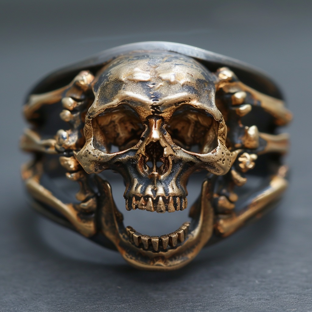 Кольцо с черепом