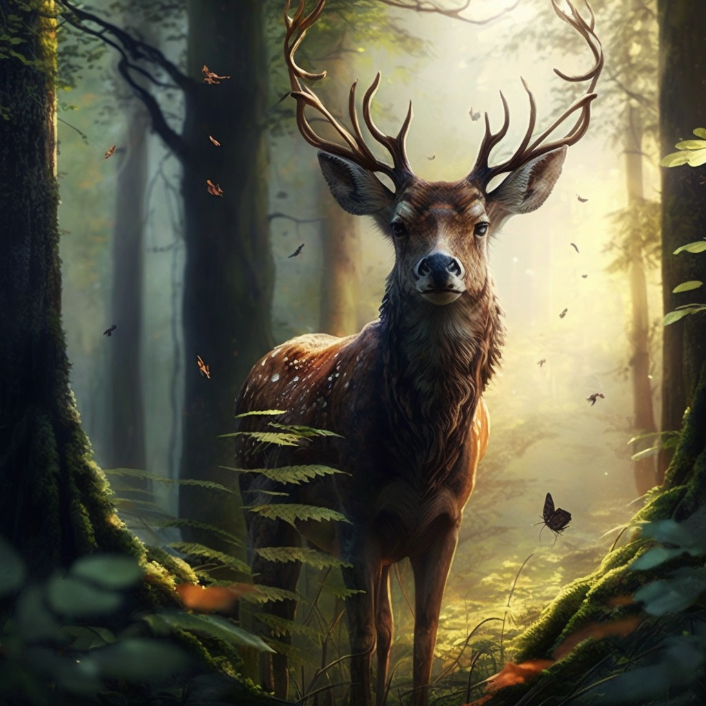 Лесной олень